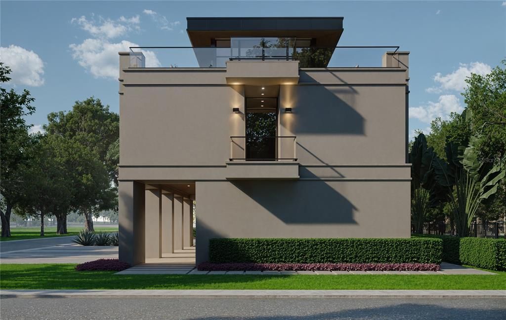 Exterior, Facade, Modern