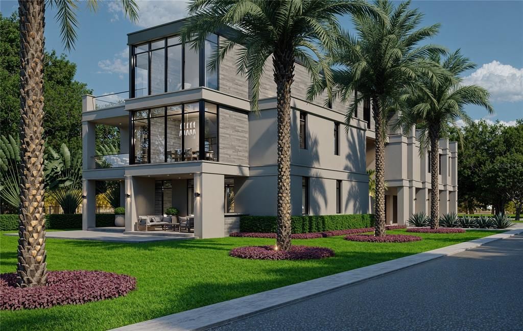 Backyard, Exterior, Facade, Modern