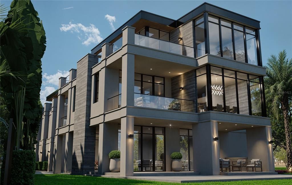 Exterior, Facade, Modern