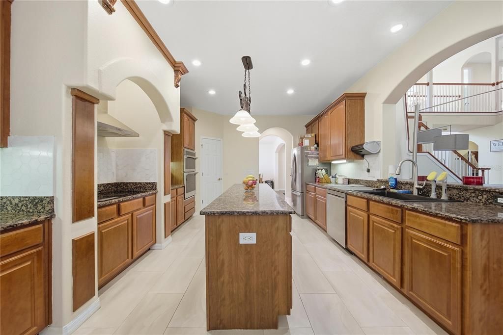Interior, Kitchen, Pendant Lights, Recessed Lighting