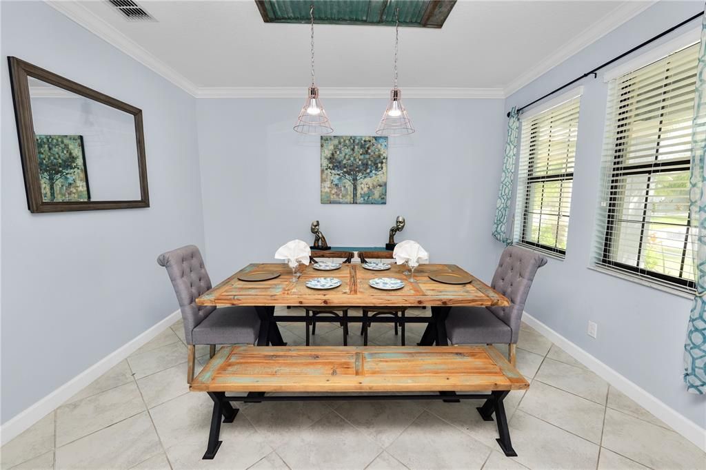 Dining room, Interior, Pendant Lights