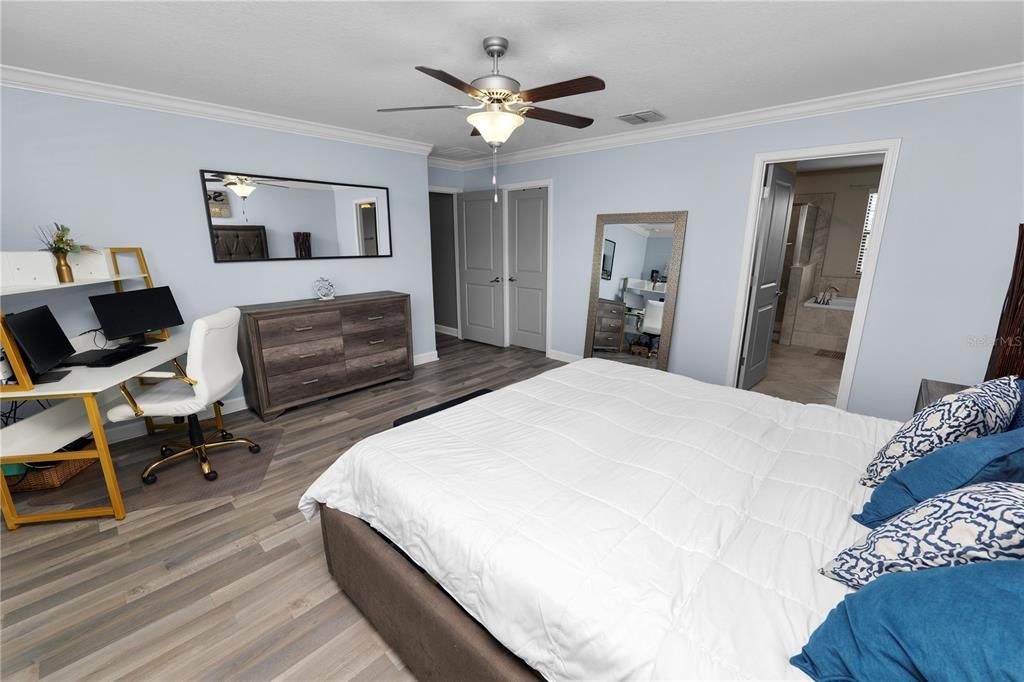 Bedroom, Interior, Wood Texture Flooring