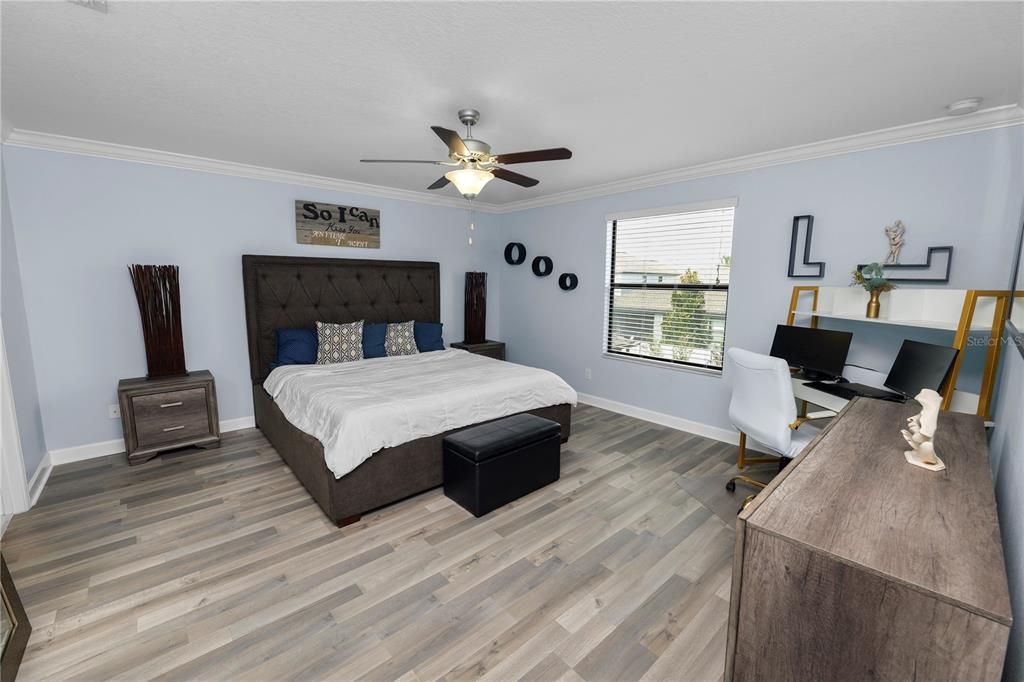 Bedroom, Home Office, Interior, Wood Texture Flooring