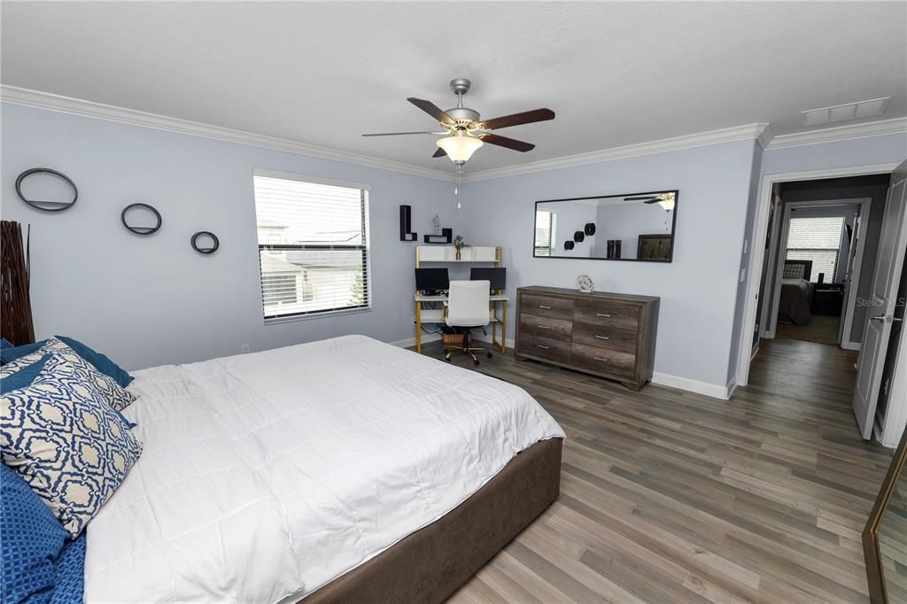 Bedroom, Home Office, Interior, Wood Texture Flooring