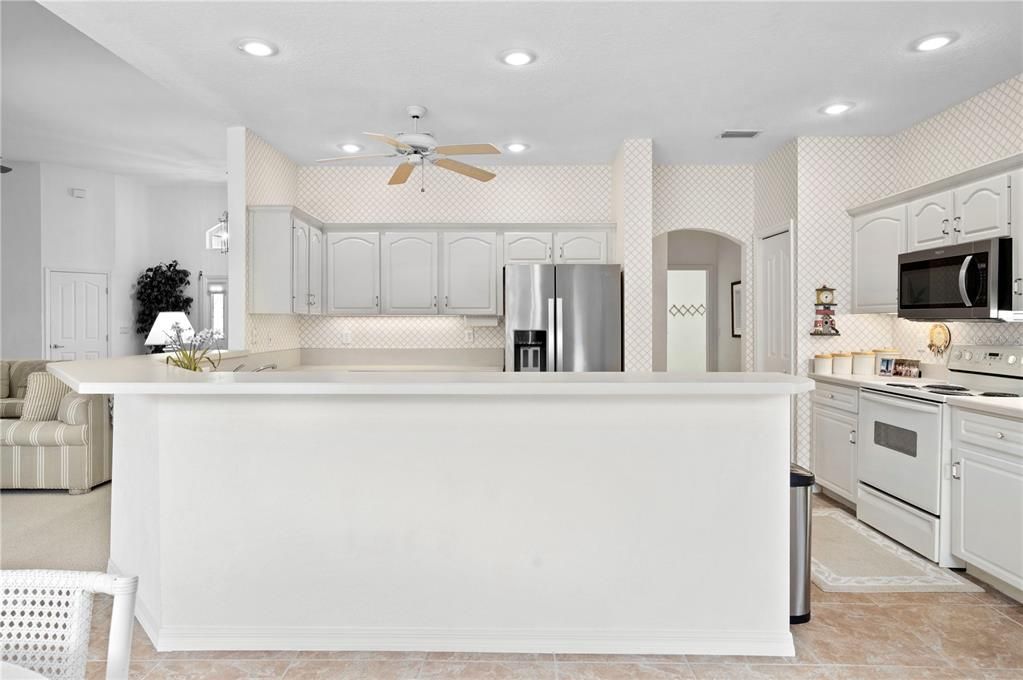 Interior, Kitchen, Recessed Lighting, Stainless Steel Appliances