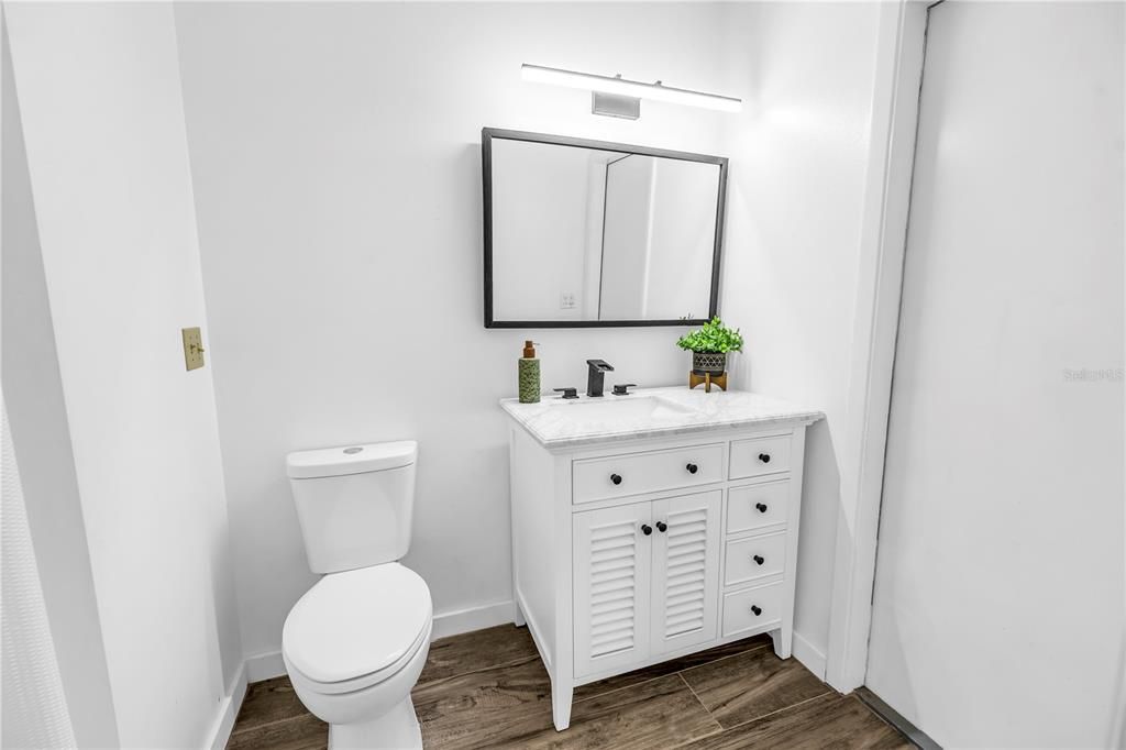 Bathroom, Interior, Wood Texture Flooring