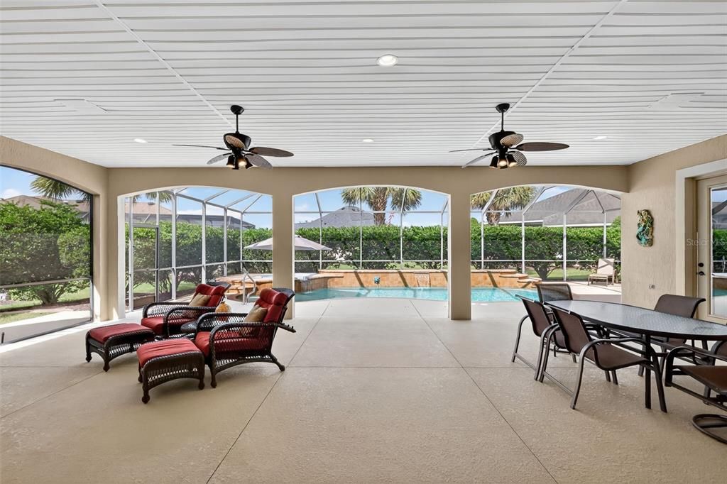 Dining room, Interior, Pool, Recessed Lighting, Sun Room