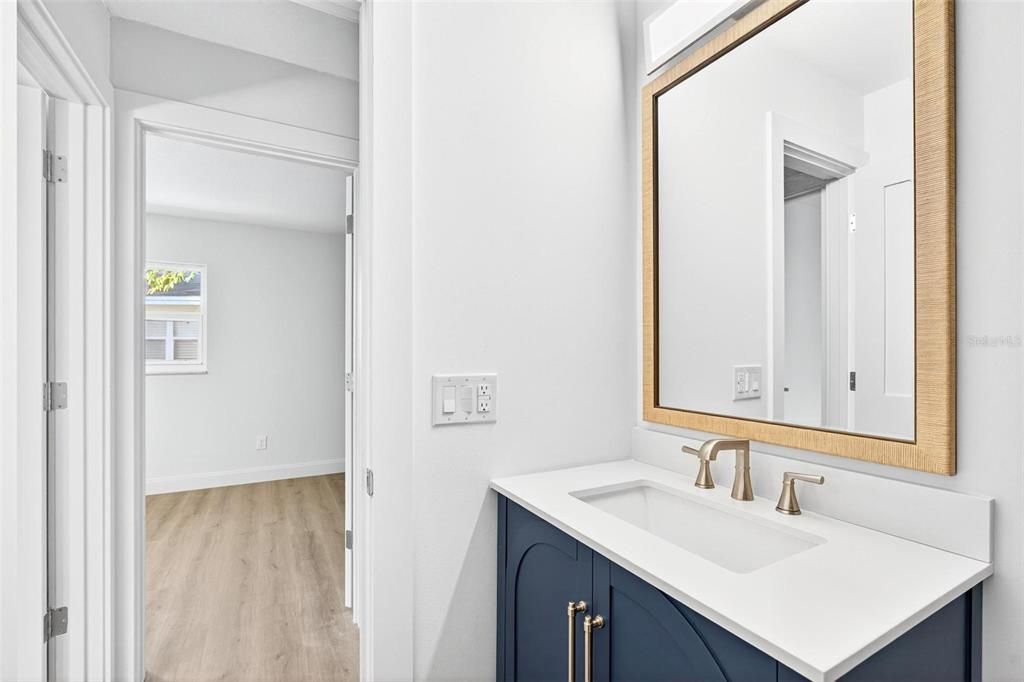 Bathroom, Interior, Wood Texture Flooring