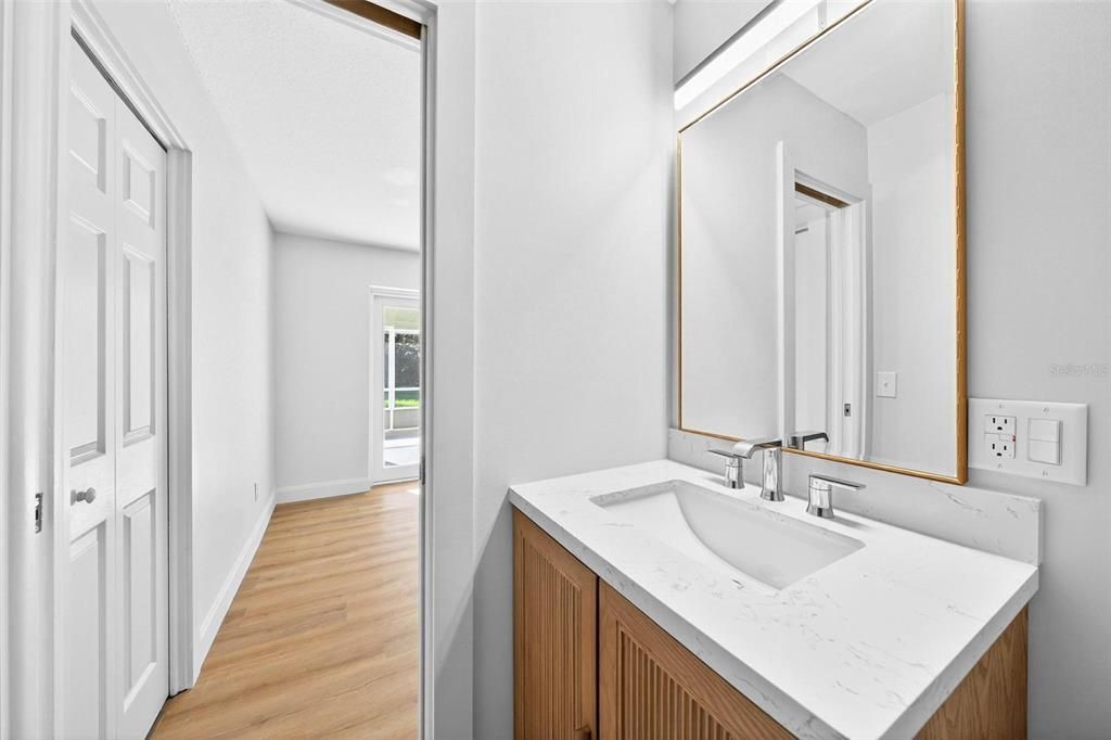 Bathroom, Interior, Wood Texture Flooring