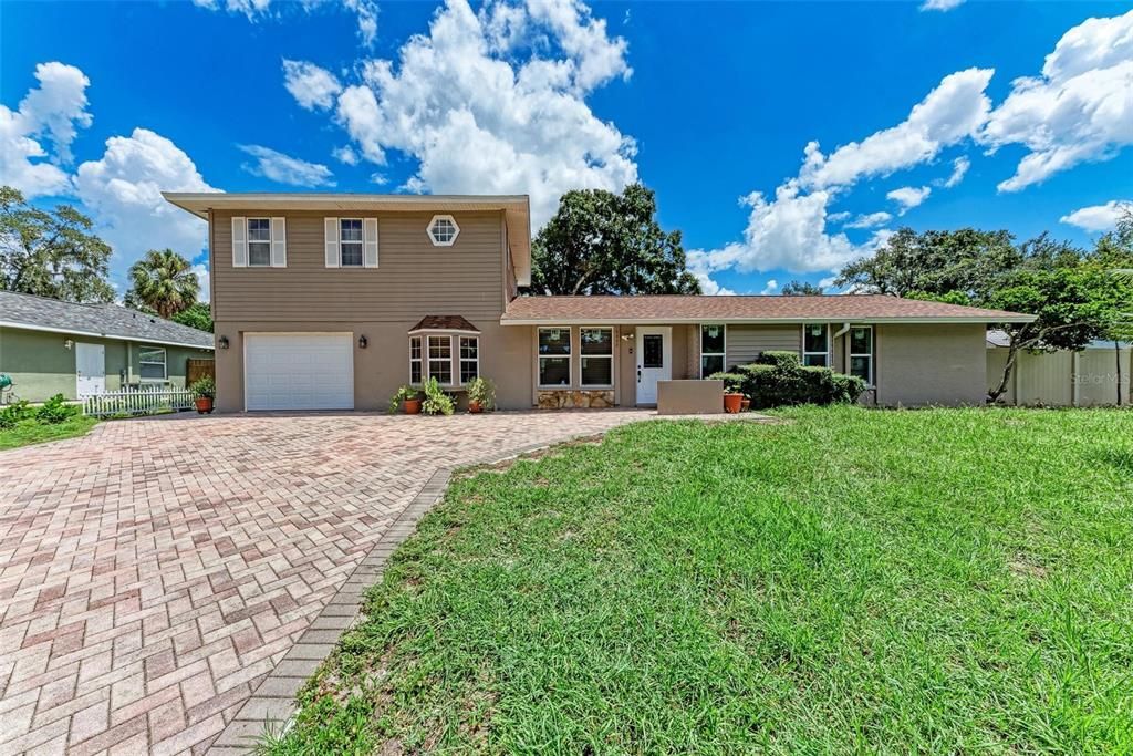 Attached, Backyard, Exterior, Facade, Split Level