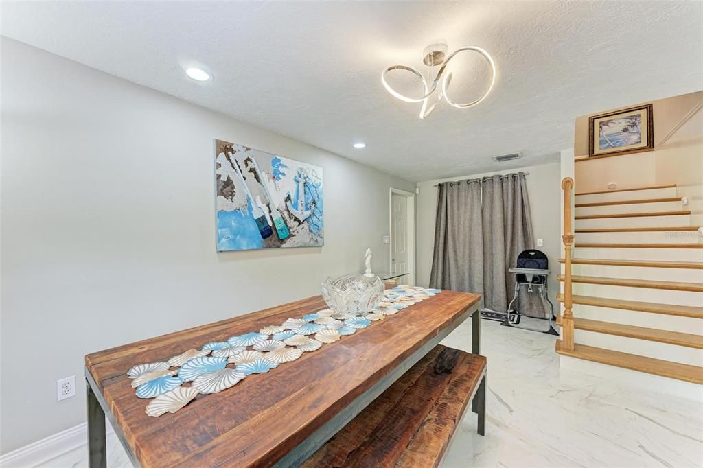 Interior, Marble, Recessed Lighting