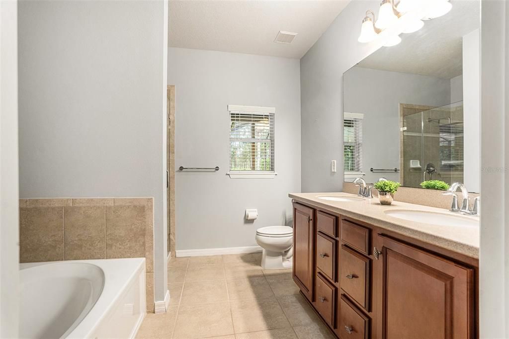 Bathroom, Dual Sink Vanities, Glass Shower, Interior
