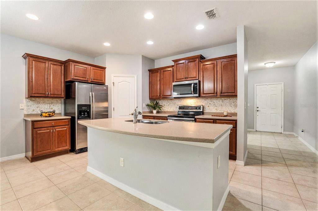 Interior, Kitchen, Recessed Lighting, Stainless Steel Appliances