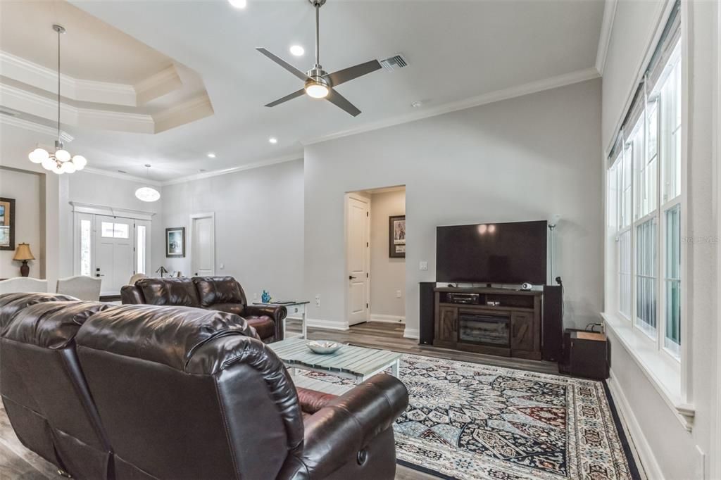 Home Theatre Room, Interior, Living room, Pendant Lights, Recessed Lighting