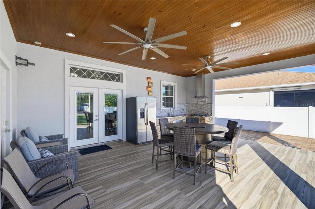 Exterior, Recessed Lighting, Wood Texture Flooring