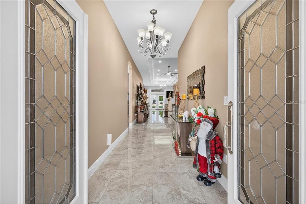 Chandelier, Interior, Recessed Lighting