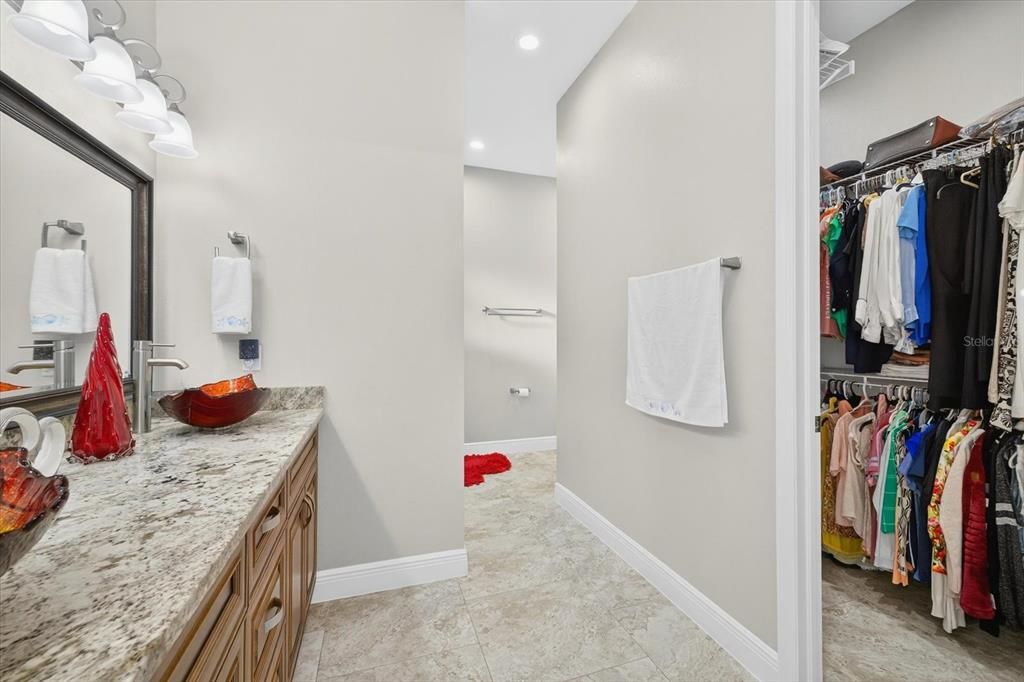 Bathroom, Interior, Recessed Lighting, Walk-in Closets