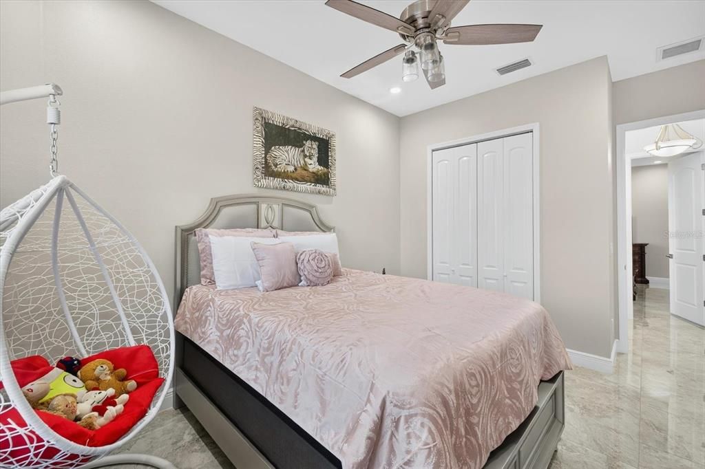 Bedroom, Interior, Recessed Lighting