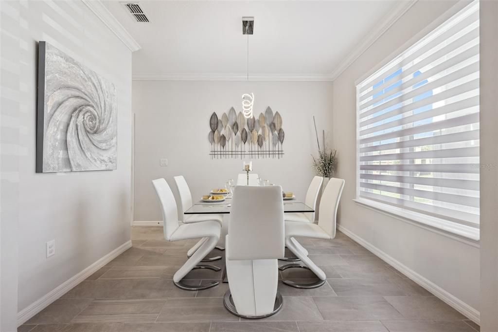 Dining room, Interior, Pendant Lights