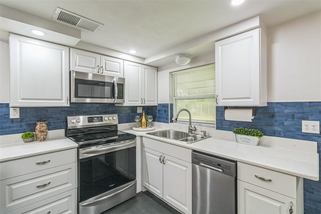 Interior, Kitchen, Recessed Lighting, Stainless Steel Appliances