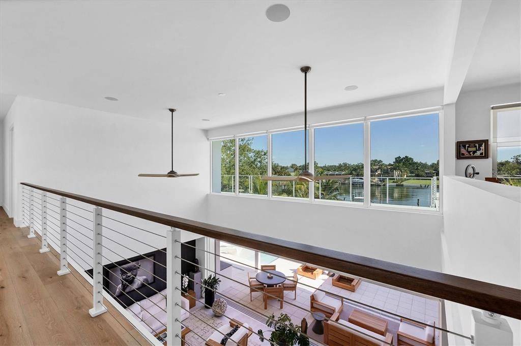 Interior, Pendant Lights, Recessed Lighting, Water, Wood Texture Flooring