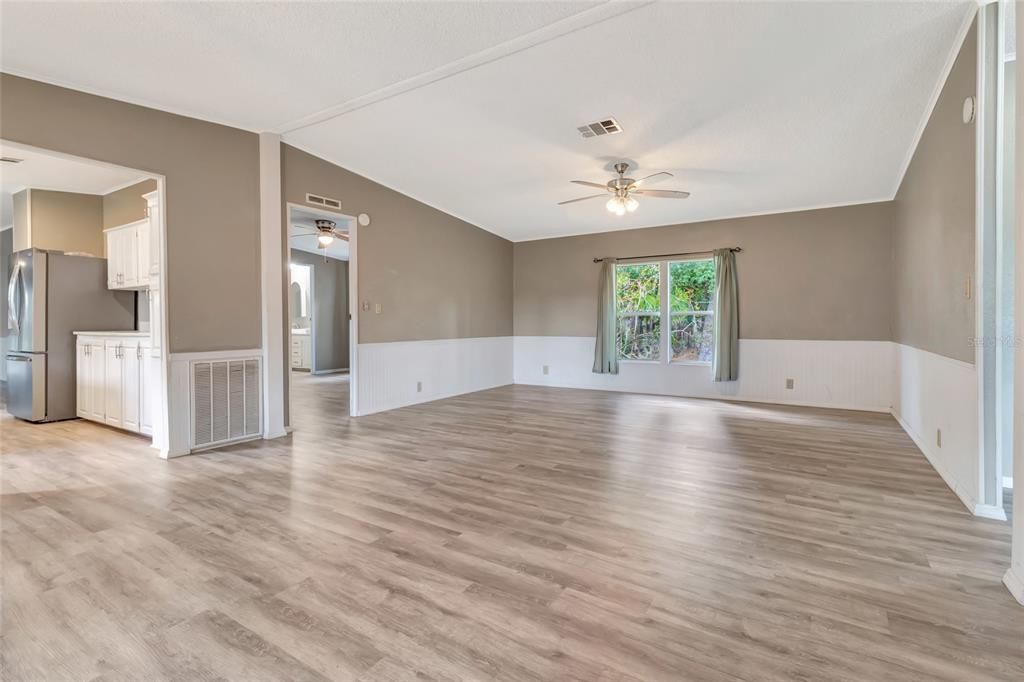 Empty room, Interior, Kitchen, Wood Texture Flooring