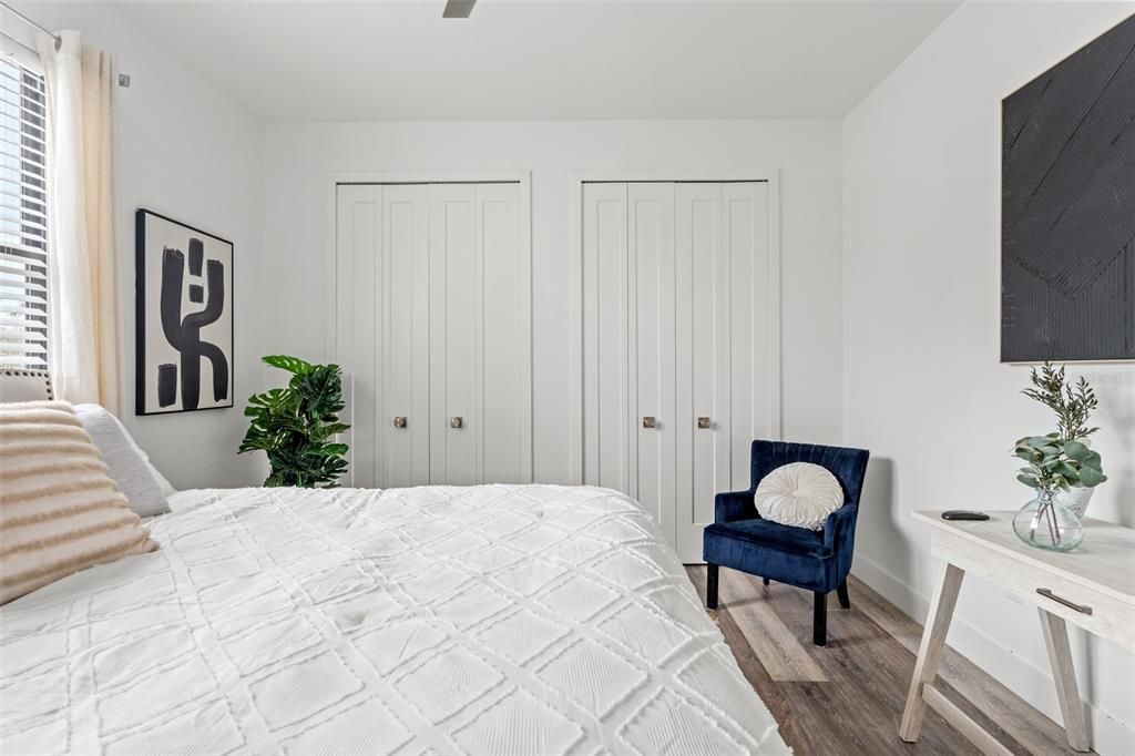 Bedroom, Interior, Wood Texture Flooring