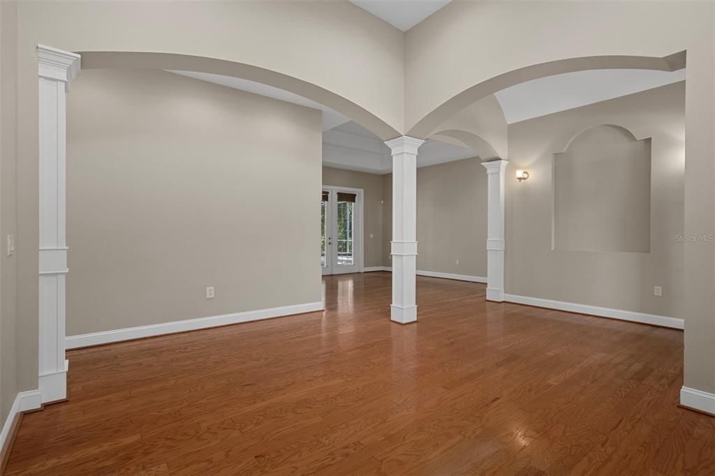 Empty room, Interior, Wood Texture Flooring