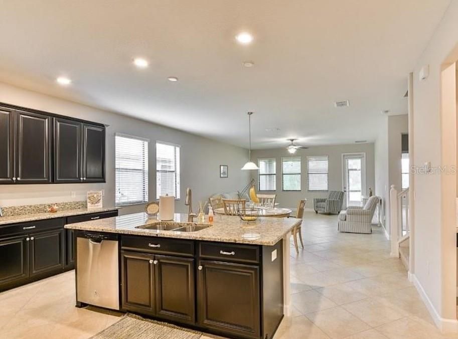 Dining room, Interior, Kitchen, Living room, Pendant Lights, Recessed Lighting