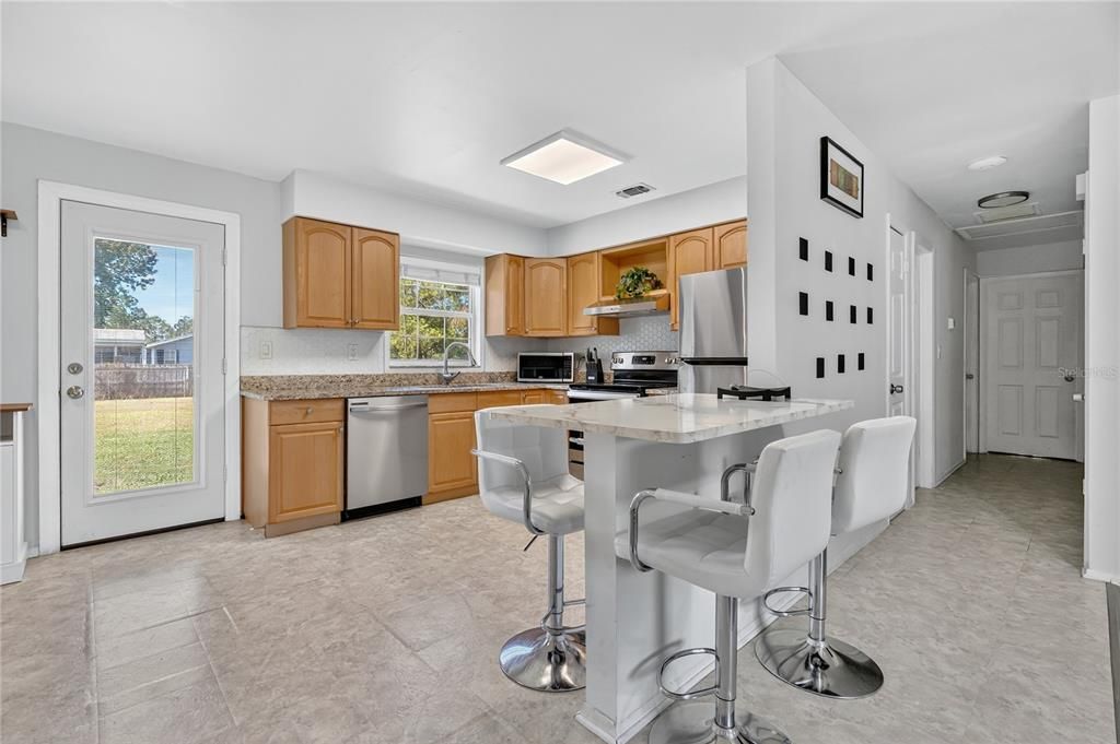 Interior, Kitchen, Recessed Lighting, Stainless Steel Appliances