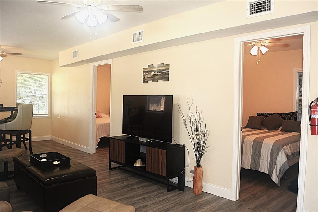 Bedroom, Interior, Wood Texture Flooring