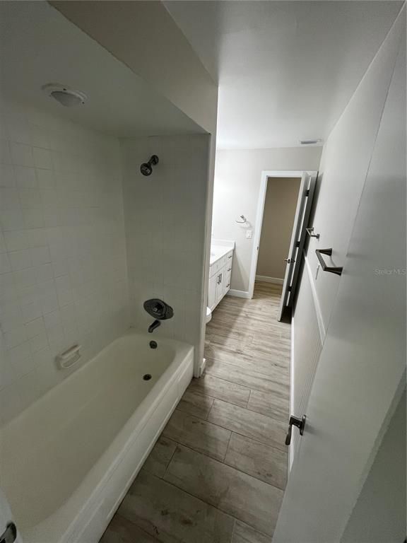 Bathroom, Interior, Wood Texture Flooring