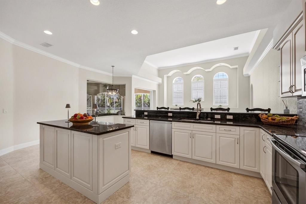 Interior, Kitchen, Pendant Lights, Recessed Lighting, Stainless Steel Appliances