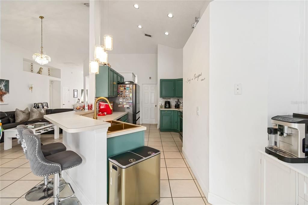 Interior, Kitchen, Pendant Lights, Recessed Lighting