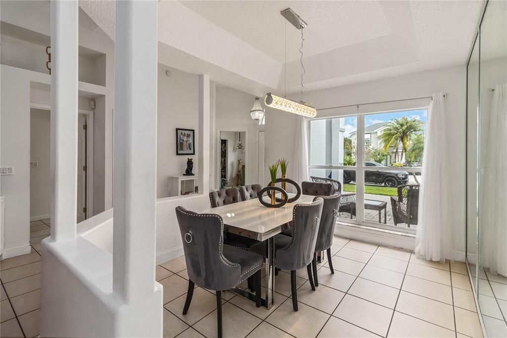 Dining room, Interior, Pendant Lights