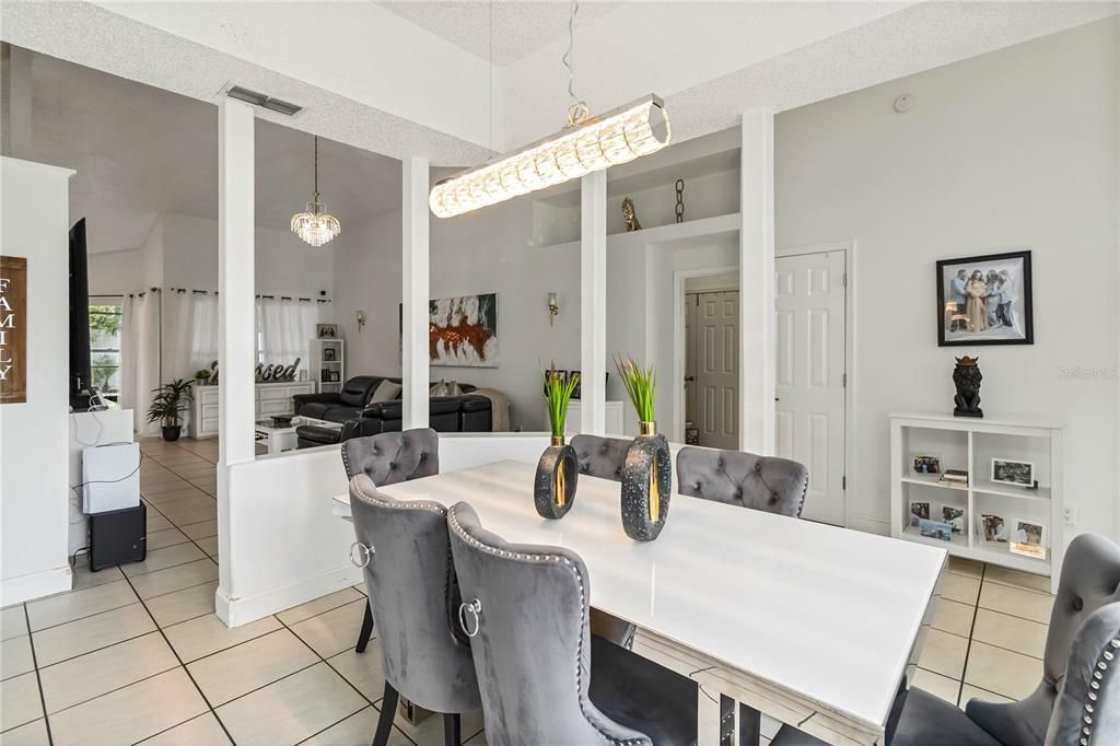 Dining room, Interior, Pendant Lights