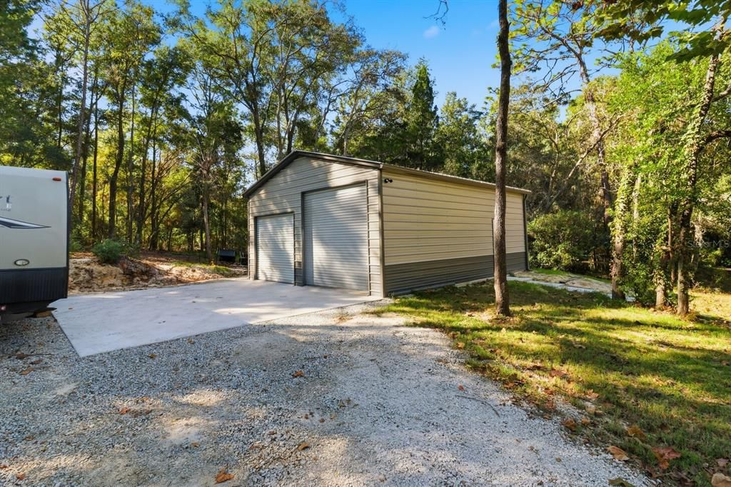 Backyard, Detached Garage, Exterior