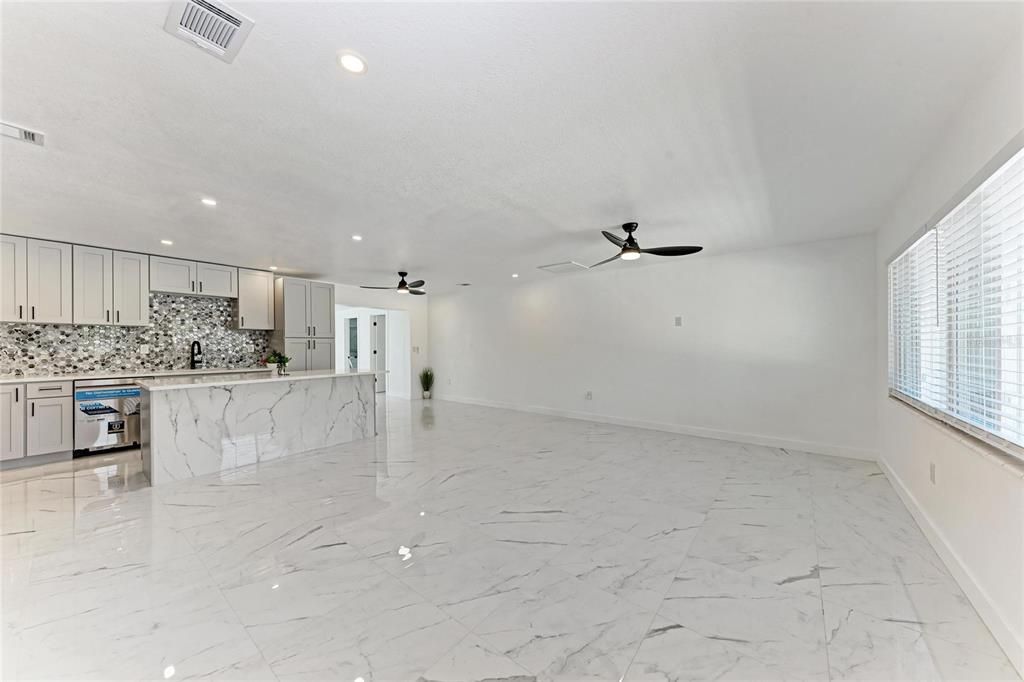 Interior, Kitchen, Marble, Recessed Lighting