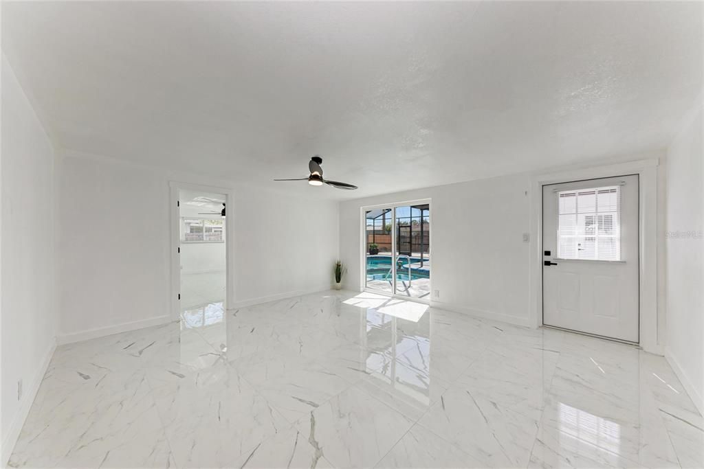 Empty room, Interior, Marble