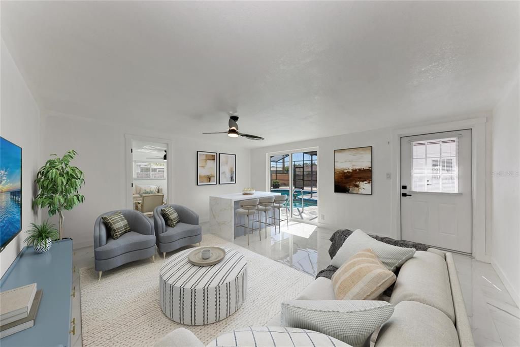 Dining room, Interior, Living room