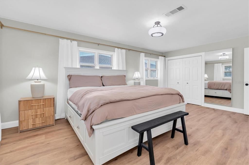 Bedroom, Interior, Wood Texture Flooring