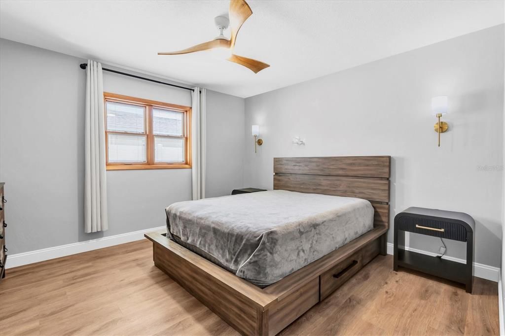 Bedroom, Interior, Wood Texture Flooring