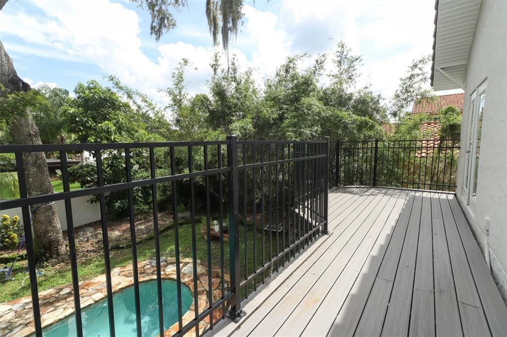 Exterior, Pool, Wood Texture Flooring