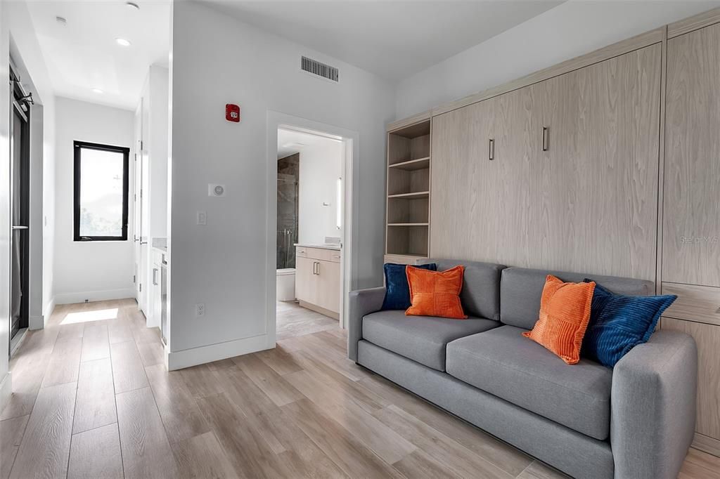 Interior, Recessed Lighting, Wood Texture Flooring