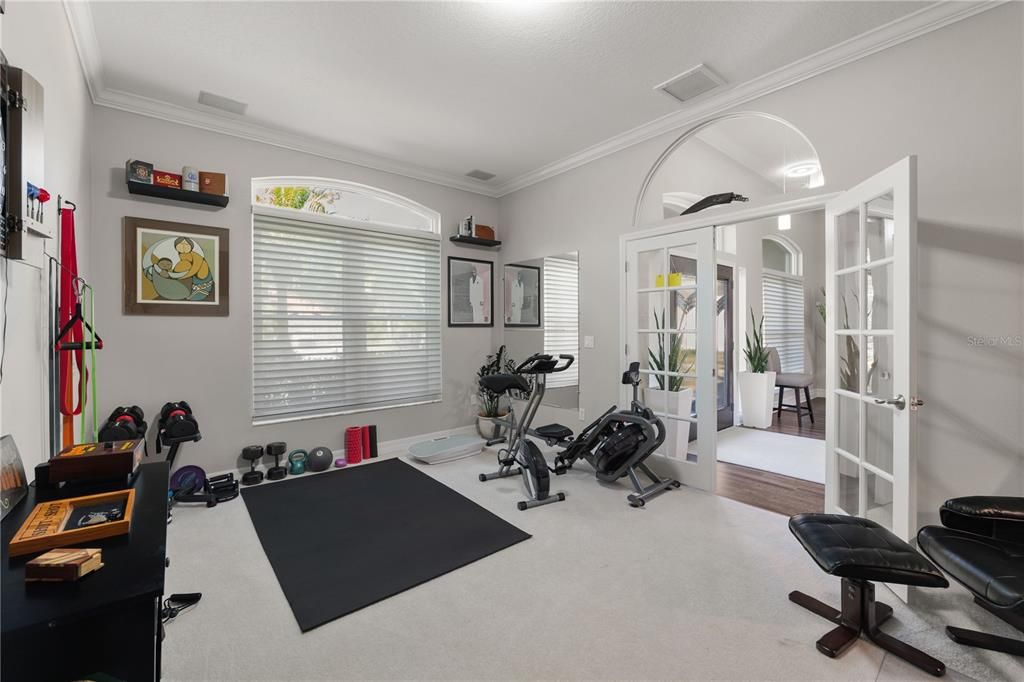 Fitness Equipment, Interior, Wood Texture Flooring