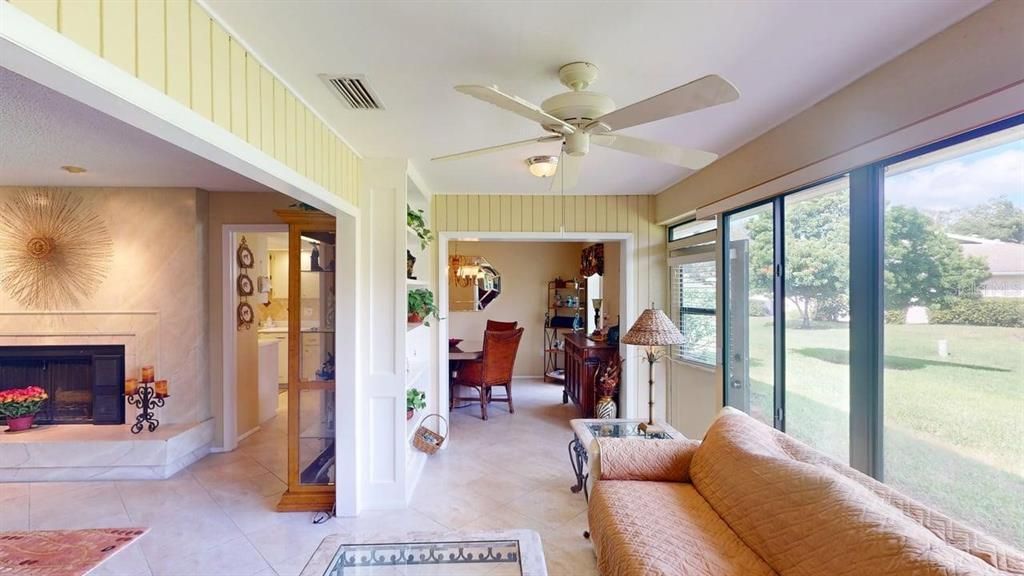 Dining room, Fireplace, Interior, Living room