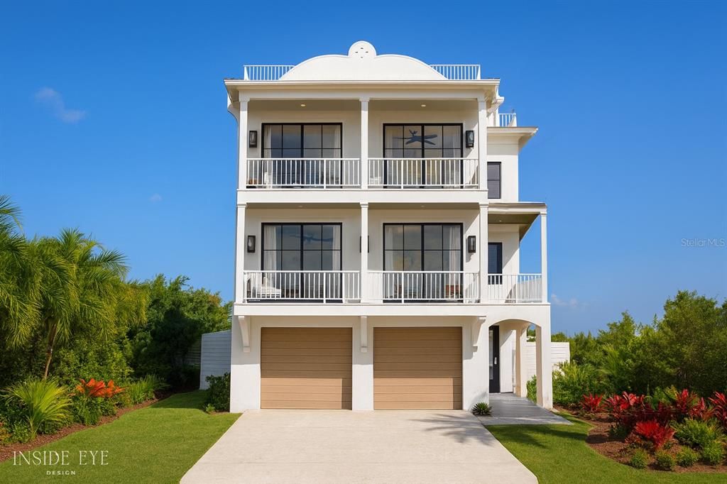 Attached, Exterior, Facade, Modern