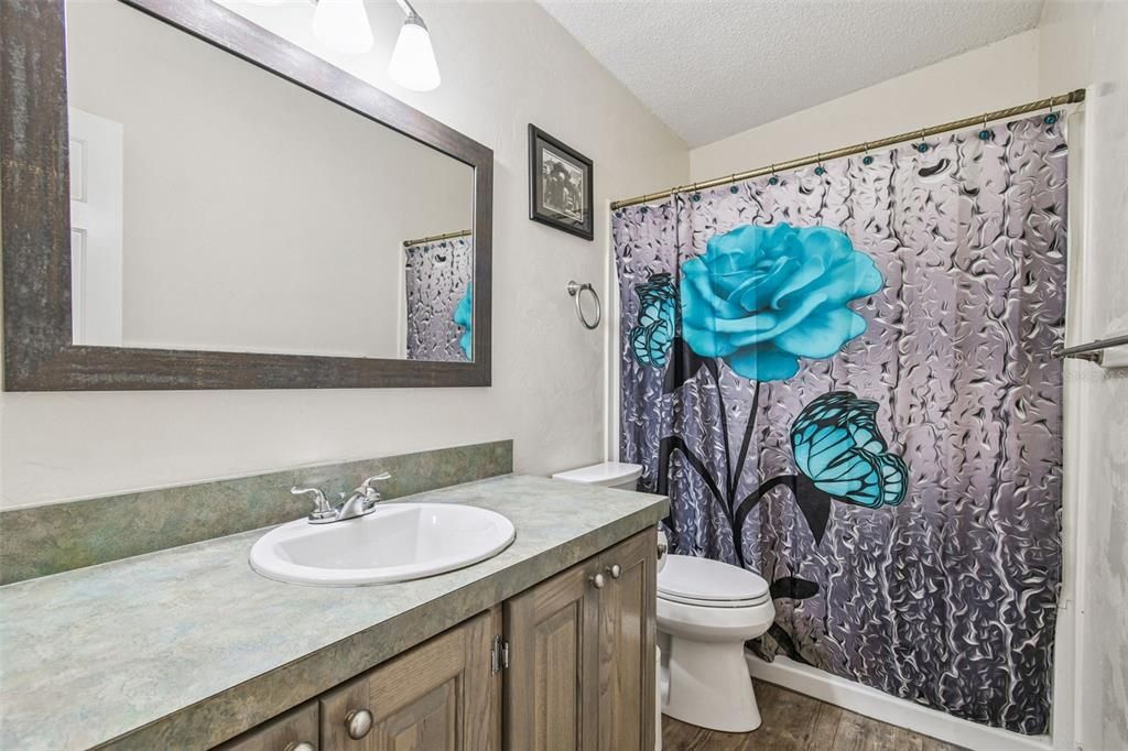 Bathroom, Interior, Wood Texture Flooring