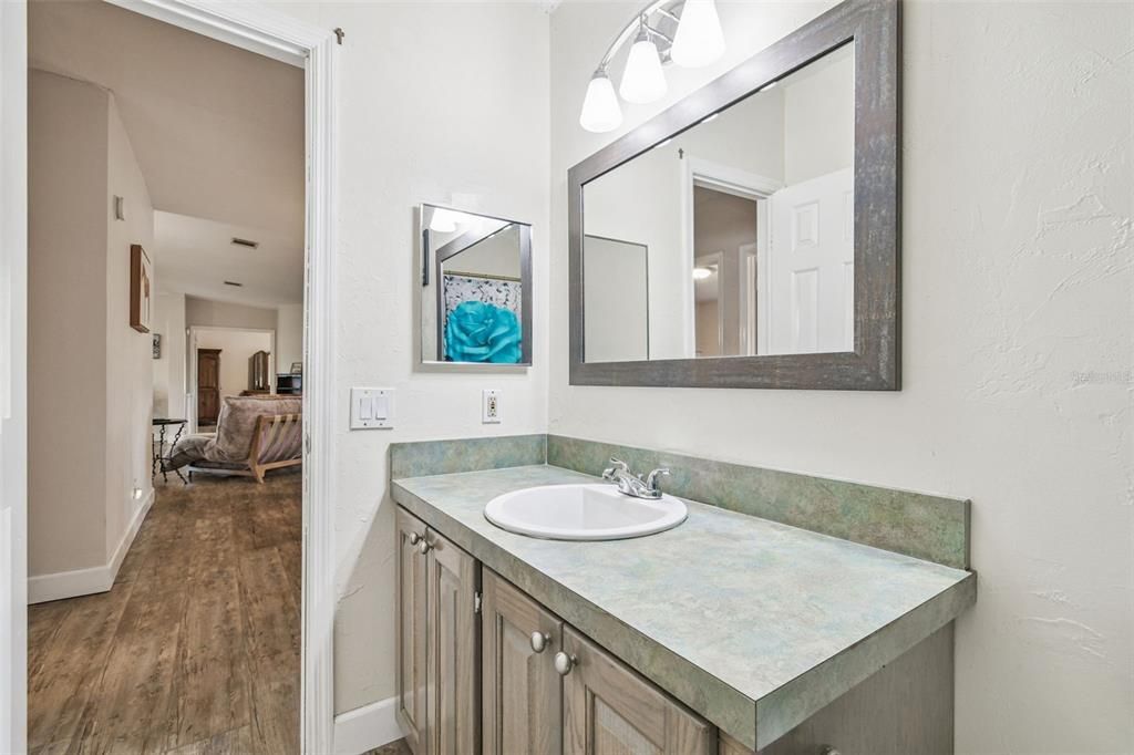 Bathroom, Interior, Wood Texture Flooring