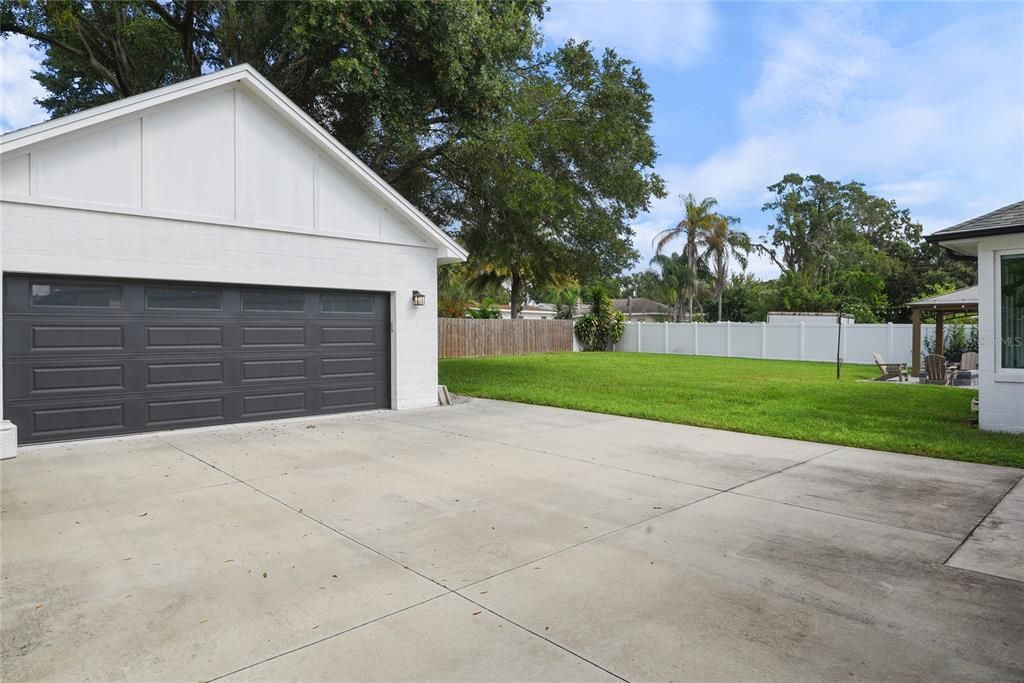 Backyard, Detached Garage, Exterior